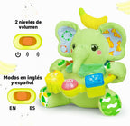 Ryotagift Juguetes de animales de peluche musicales bilingües para...