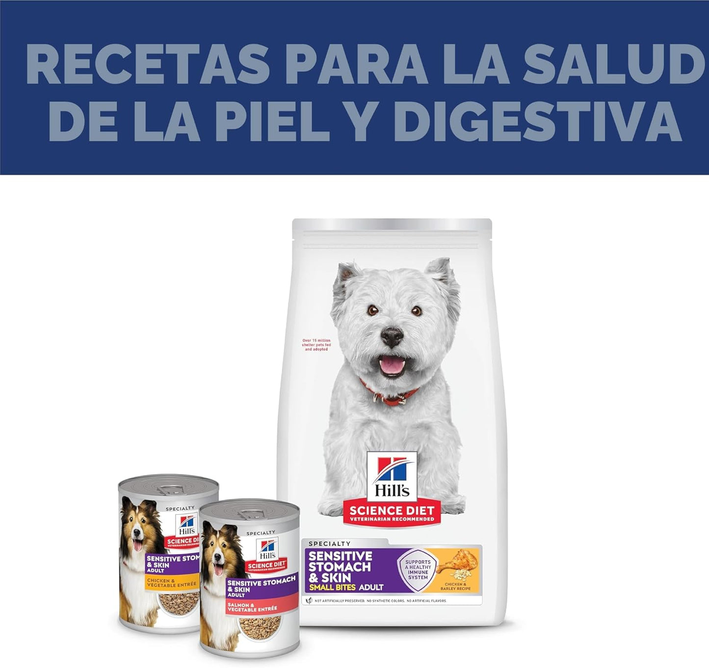 Hill's Science Diet Alimento seco para perros adultos con estóm...