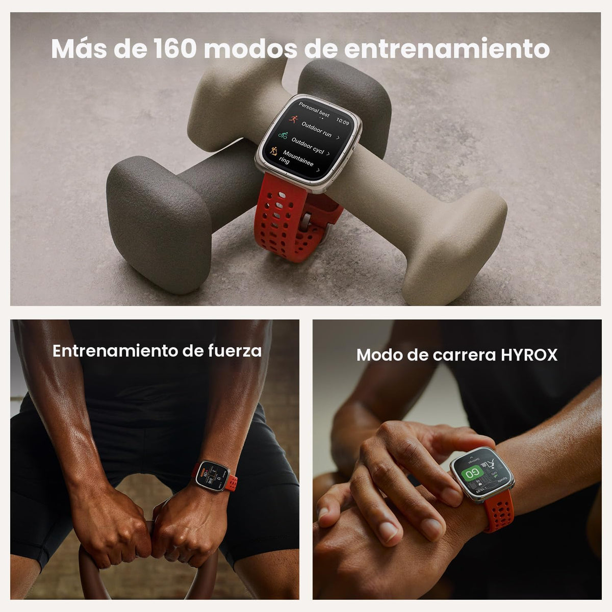 Amazfit Reloj inteligente Active 2 Premium de 1.75 pulgadas, crista...