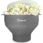 Salbree Tazón plegable de silicona para hacer palomitas de maíz par...
