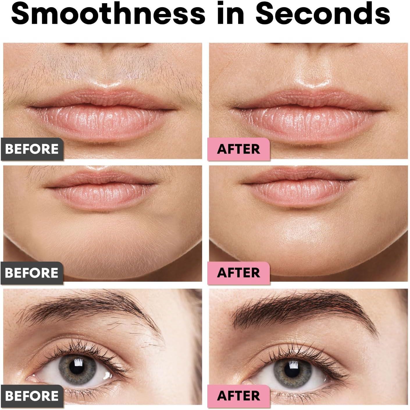 VG VOGCREST Afeitadora Facial y de Cejas: 2 en 1 Recargable, Recort...