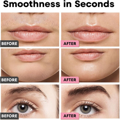 VG VOGCREST Afeitadora Facial y de Cejas: 2 en 1 Recargable, Recort...