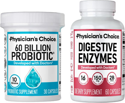 Physician's CHOICE Paquete avanzado de salud intestinal: 60 mil...