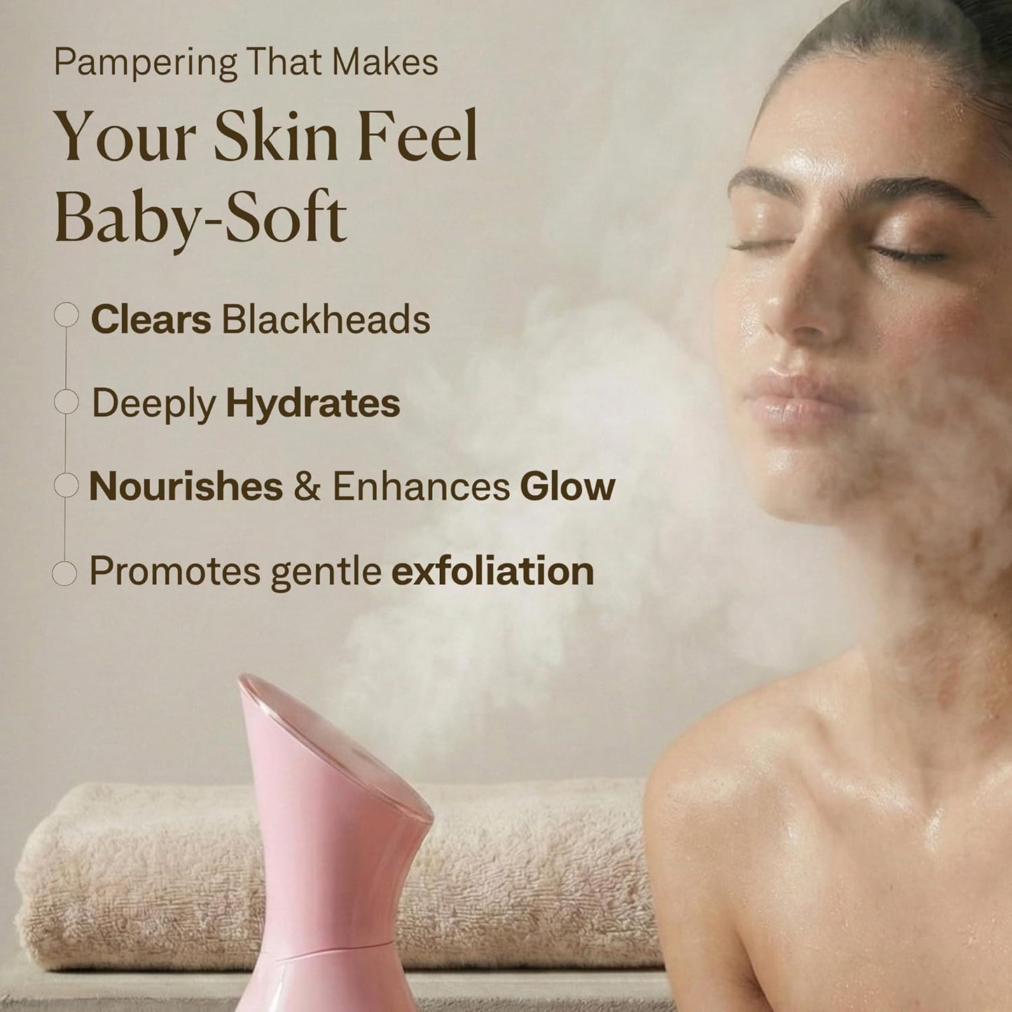 Vaporizador Facial Spa Regalos con 17 Herramientas de Cuidado de la...