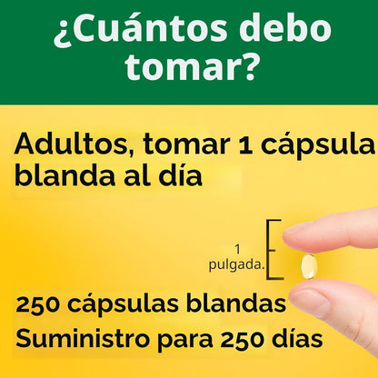 Nature Made Vitamina D3 2000 UI (50 mcg), suplemento de vitamina D...