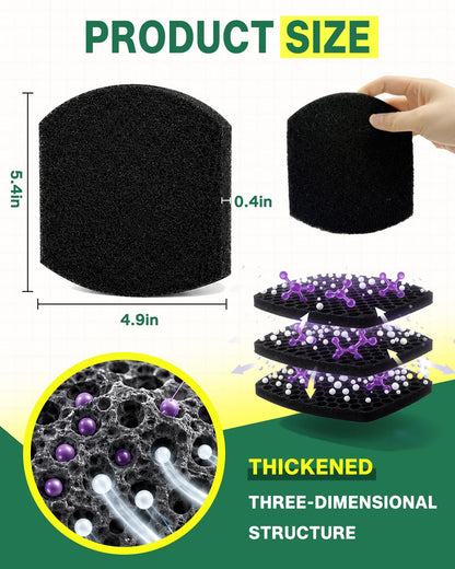 Paquete de 12 desodorantes para cubos de pañales para bebés compati...