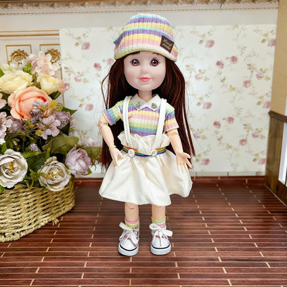 Coconutlin Muñeca de 12 Pulgadas BJD Niña de Moda, 15 Articulacione...