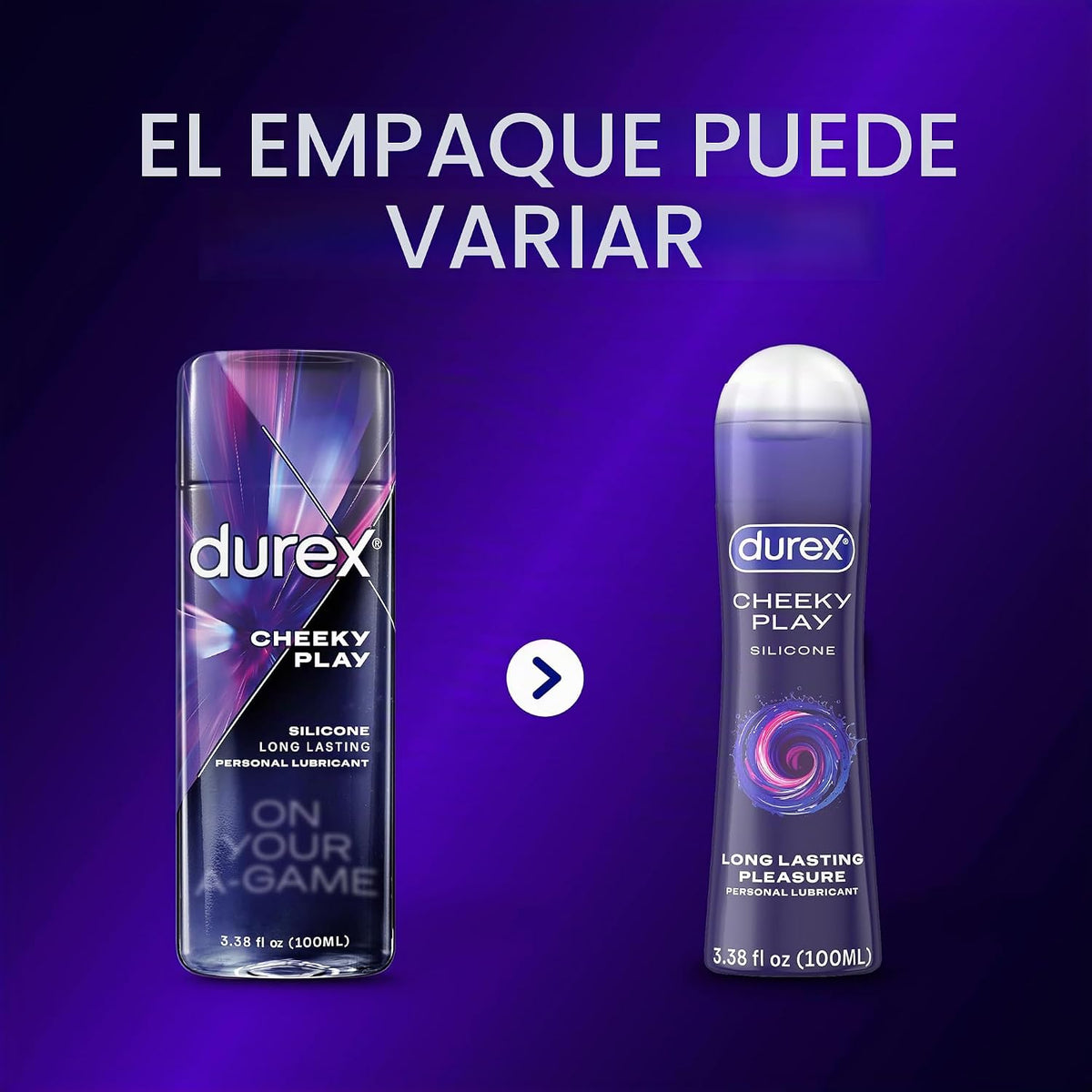 Durex Lubricante personal de silicona, lubricante anal suave para s...