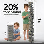 Outdoor Games - Torre grande de 54 bloques de madera, juego de apil...
