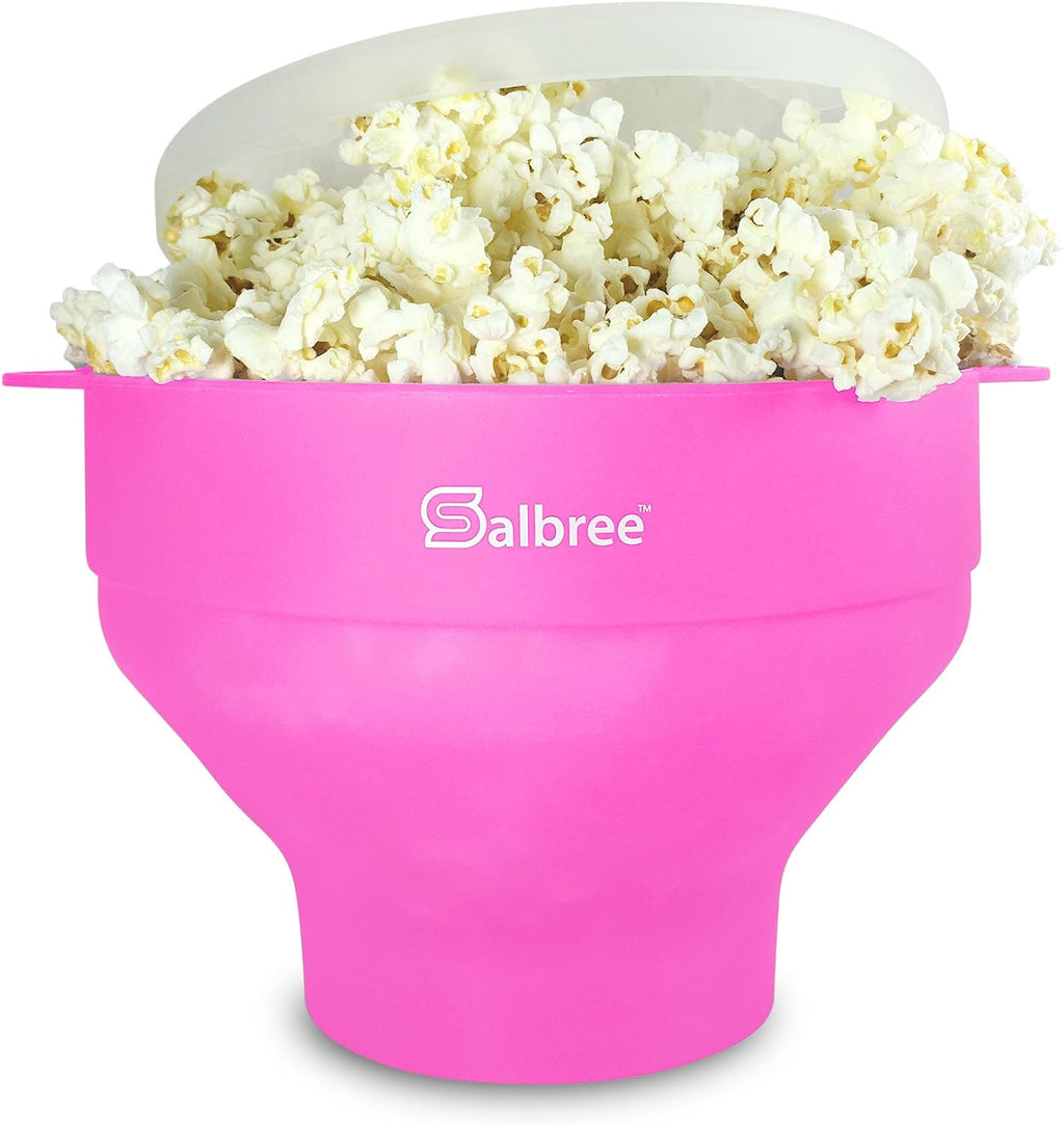 Salbree Tazón plegable de silicona para hacer palomitas de maíz par...