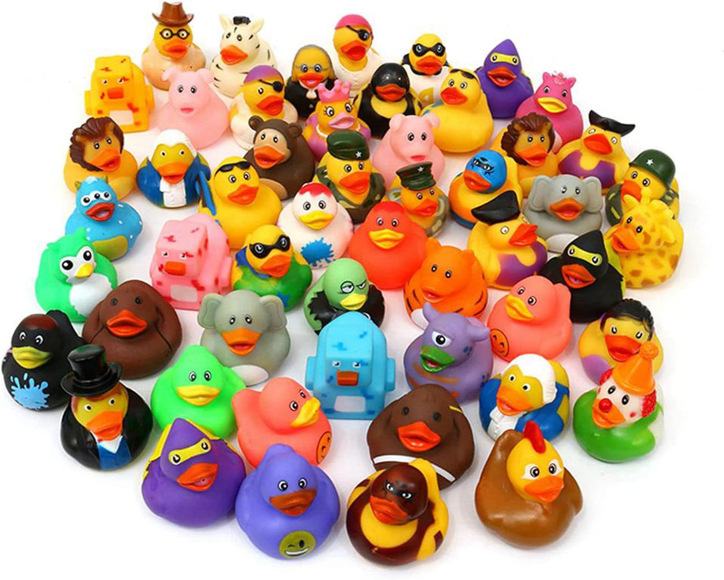 XY-WQ Paquete de 50 patos de goma para Jeeps Ducking, pato flotante...