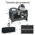 Pamo Babe Pack and Play 4 en 1 - Corral para bebés con moisés y cam...