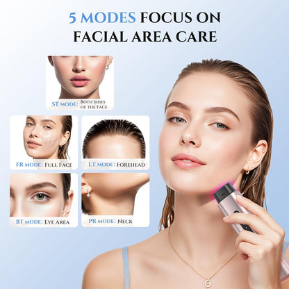 Oranmagic Microcurrent - Dispositivo facial 5 en 1 para apretar y l...
