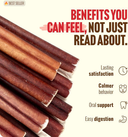 Natural Farm Bully Sticks, sin olor, (6 pulgadas, 12 onzas), empaqu...
