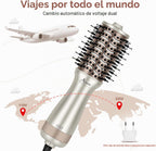 Aima Beauty Cepillo secador de pelo pequeño automático de doble vol...