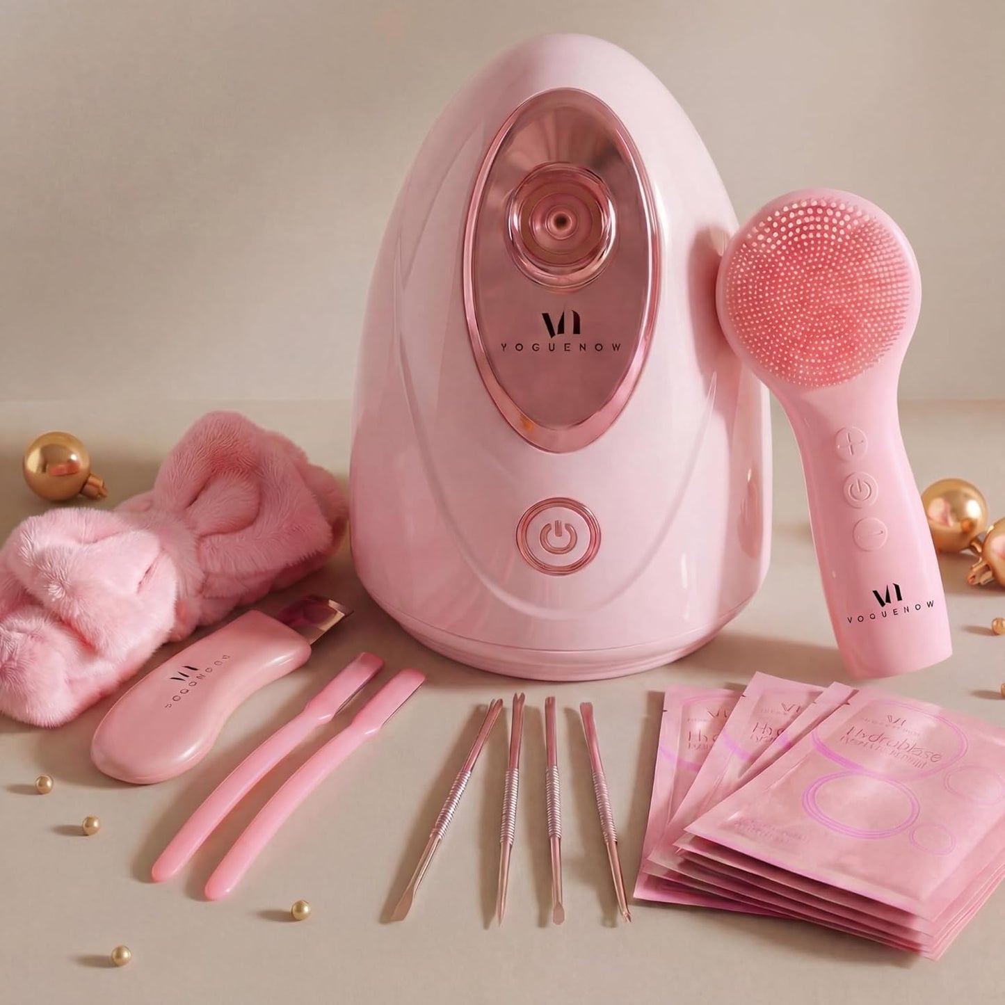 VogueNow Kit de vapor facial con 15 herramientas de cuidado de la p...