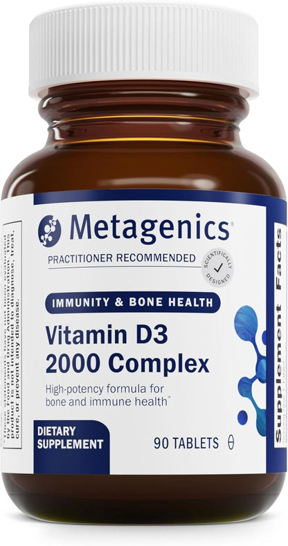Metagenics Suplemento de vitamina D3 complejo D3 de 2000 UI \u2013...
