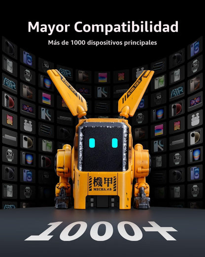 GravaStar Cargador de 65W, Bloque de Cargador GaN Rápido Alpha65 Ro...