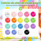 VANREESA Juego de 24 esmaltes de uñas de gel, colores de moda, con...