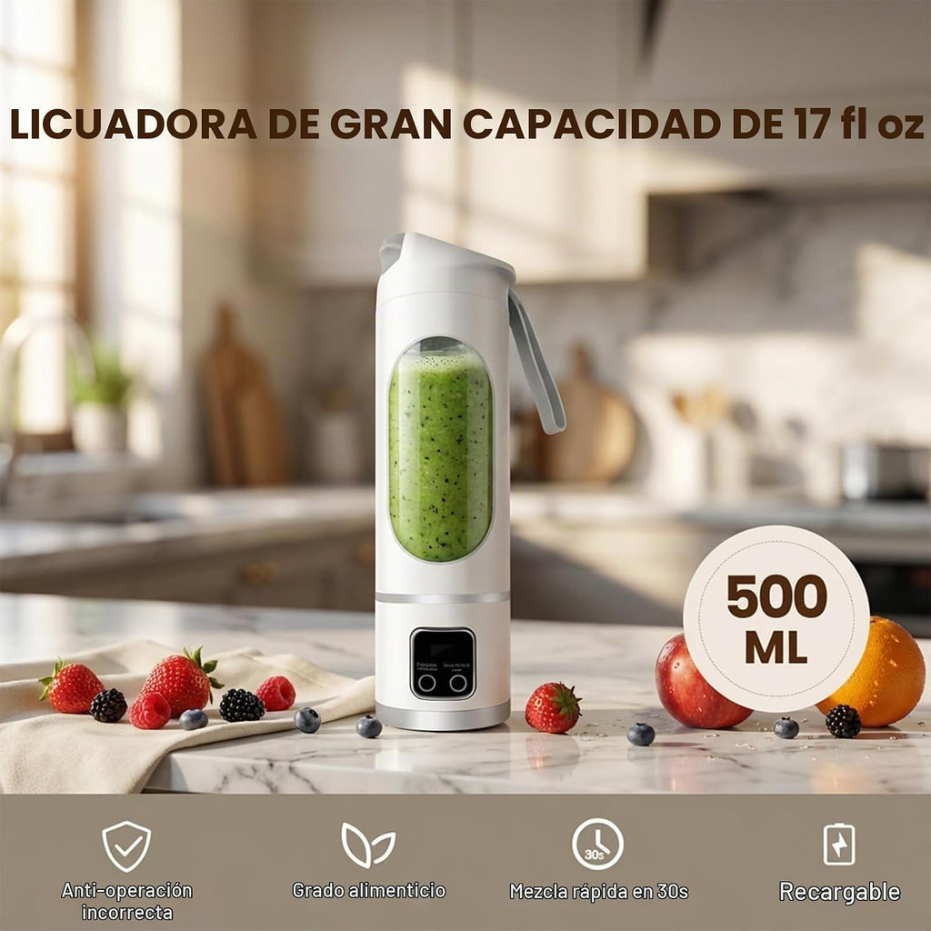 Licuadora personal, exprimidor personal conveniente (blanco) | 12-B...