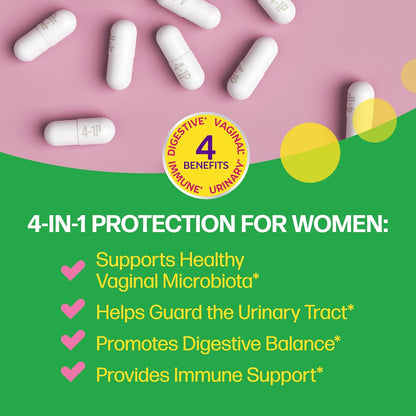 Culturelle Suplementos probióticos diarios 4 en 1 para mujeres \u20...