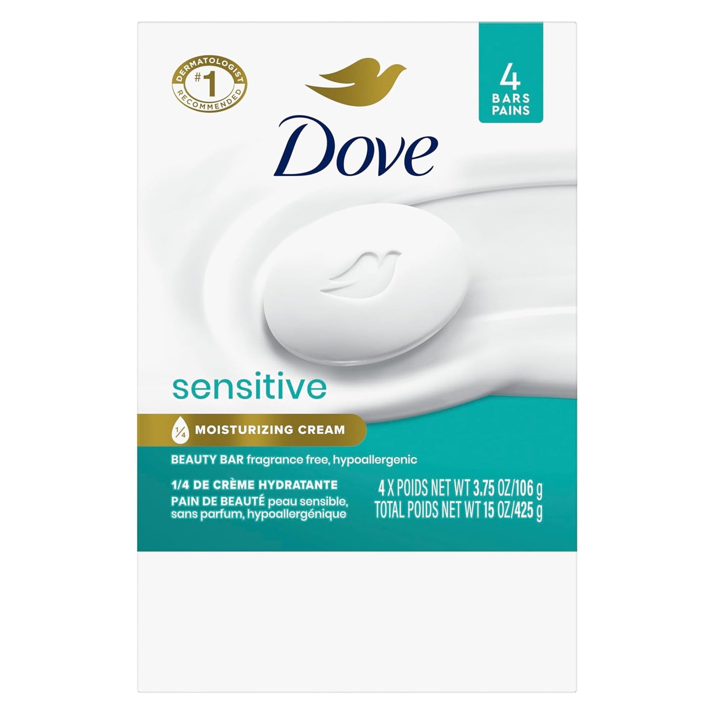 Palanca 2000 bar \u2013 4 oz, Piel sensible, 4 Bar, Blanco