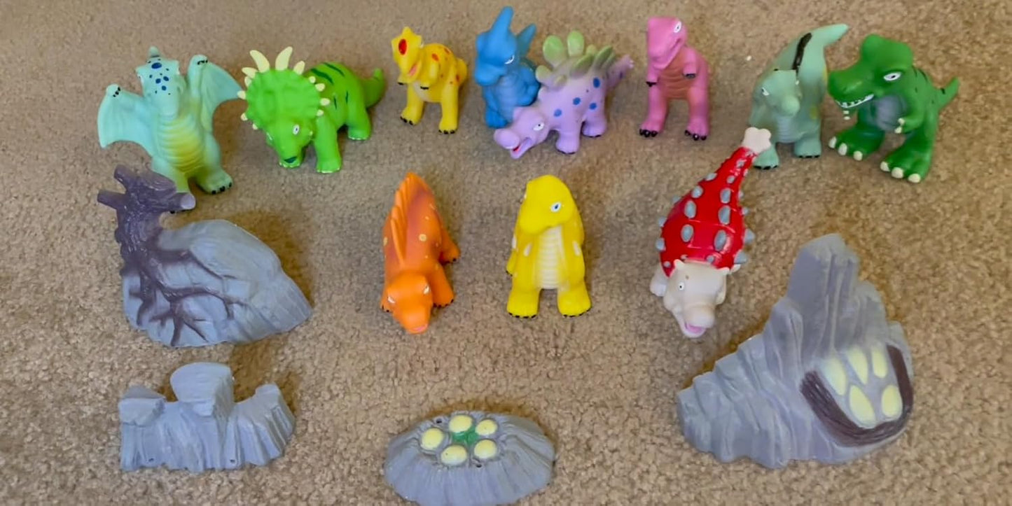 Hely Cancy - Juguetes de dinosaurio para el baño sin molde