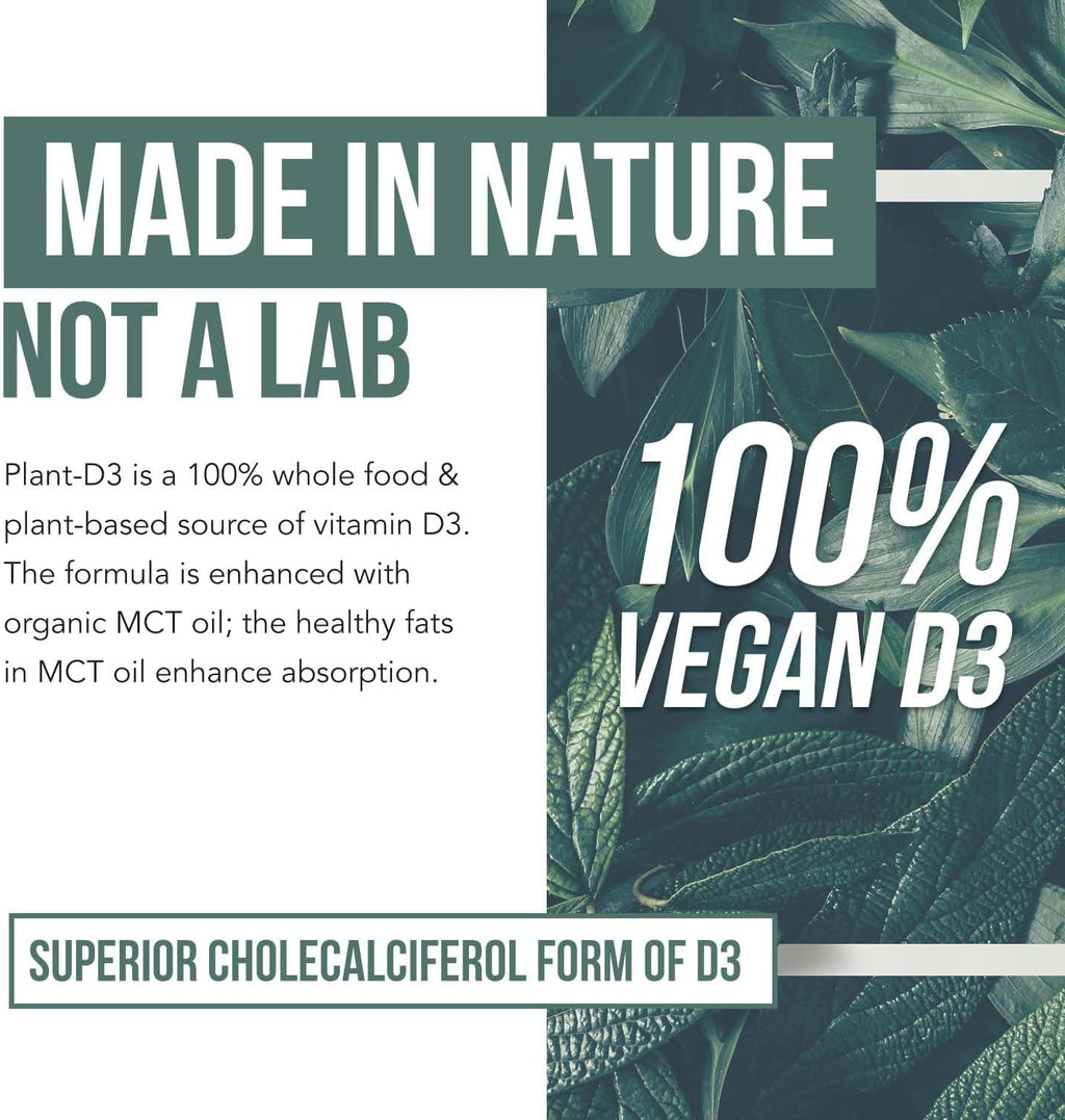Planta-D3 Vitamina D3 Orgánica 5000 UI - Vegana, Líquido Sublingual...