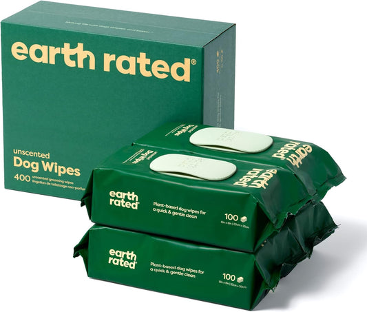 Earth Rated Toallitas para mascotas para perros y gatos, hipoalergé...