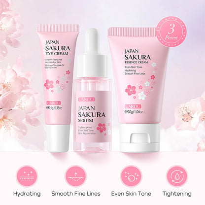 LAIKOU Juego de Cuidado de la Piel JAPAN SAKURA - Juego de regalo d...