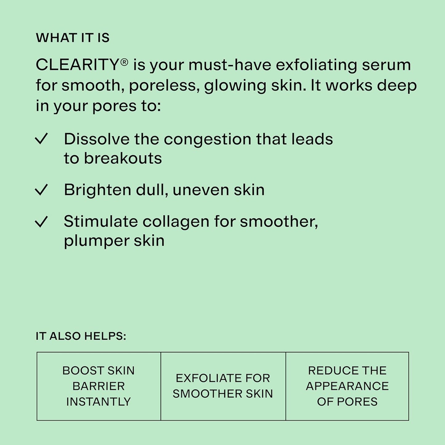 CLEARSTEM - CLEARITY The Blackhead Disolver - Suero de ácido mandél...