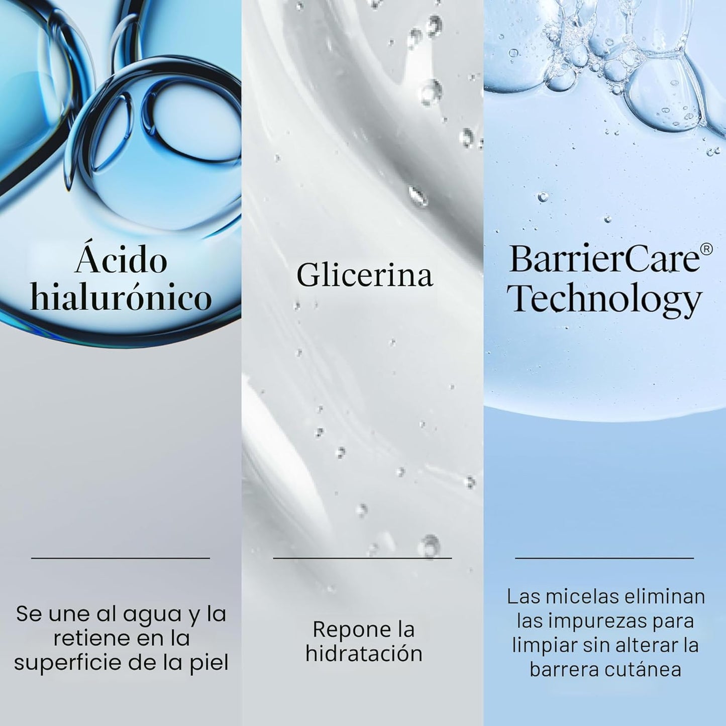 Neutrogena Hydro Boost - Lavado facial, sin fragancia, limpiador fa...