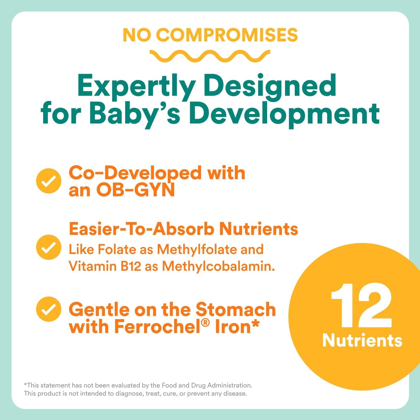 SmartyPants Cápsulas multivitamínicas prenatales para mujer, vitami...