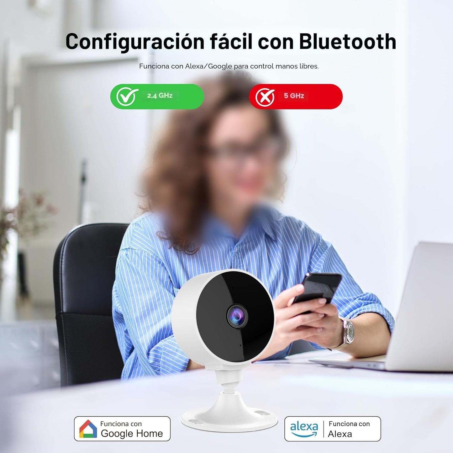Elelink Cámaras inalámbricas 2K para cámara de seguridad del hogar,...