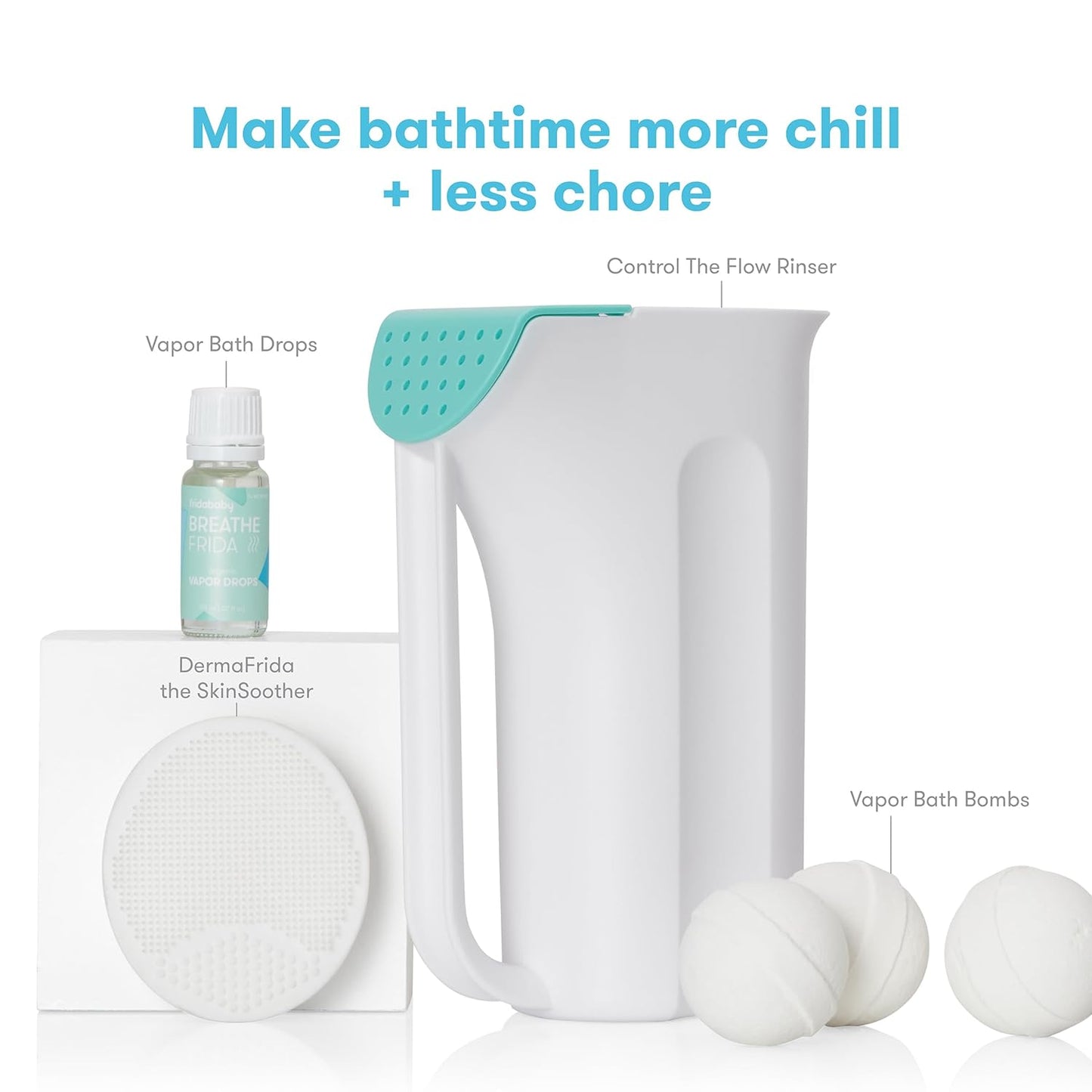 Frida Baby Kit de mejora para baño de bebé | Artículos esenciales d...