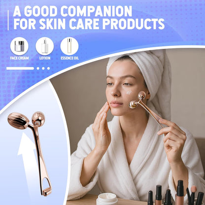 Yeamon Gua Sha - Juego de herramientas faciales y rodillo facial, h...