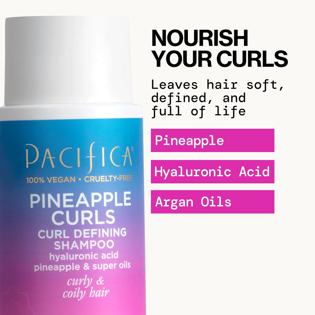 Pacifica Beauty Kit de cuidado del cabello con rizos de piña: champ...