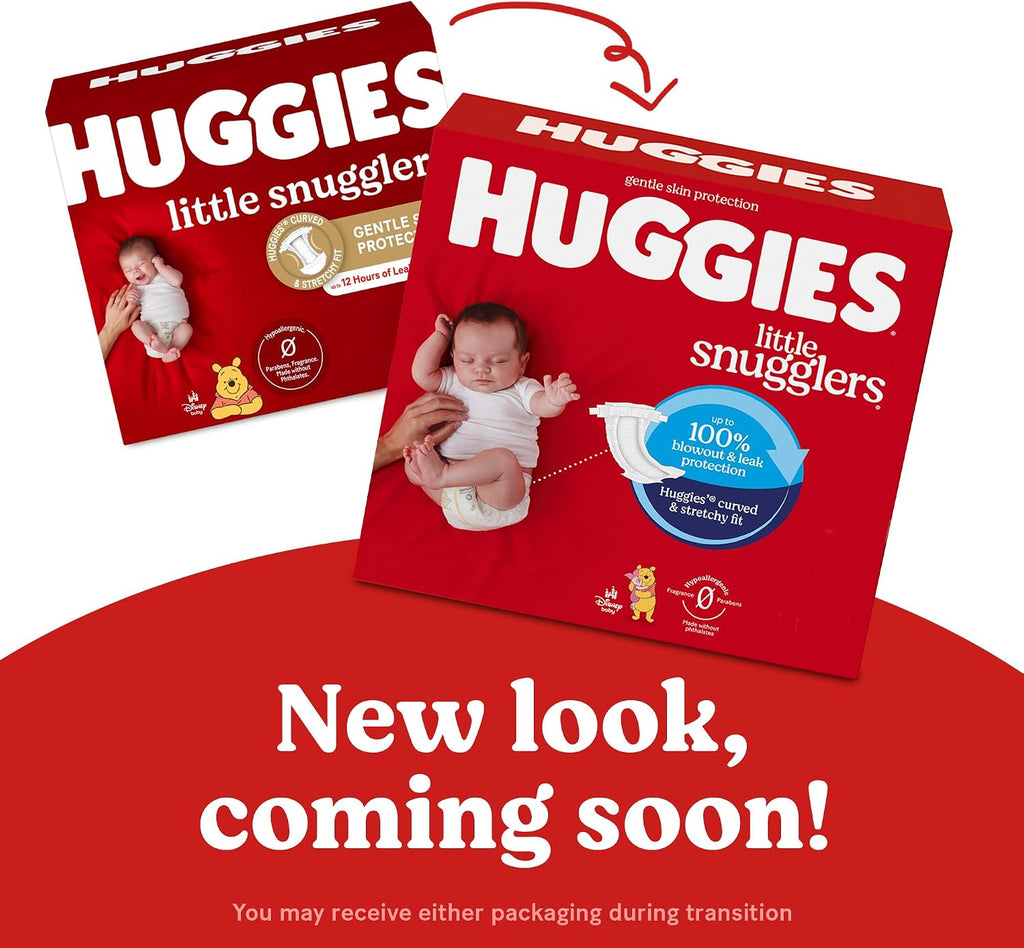 Pañales de bebé Huggies Little Snugglers, talla 3 (7-13 kg), 68 uni...