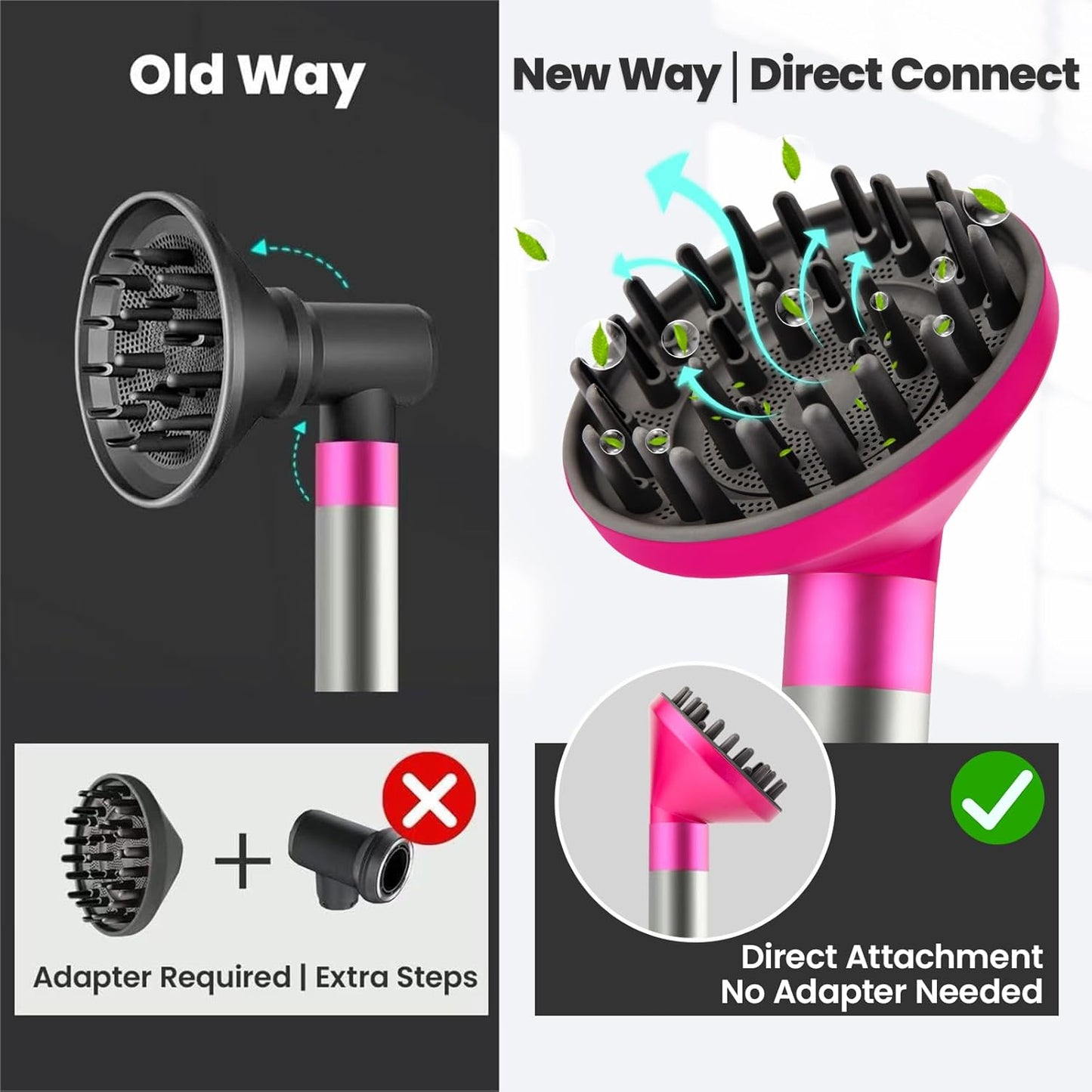 Dotspun Accesorio difusor grande mejorado para Dyson Airwrap Styler...
