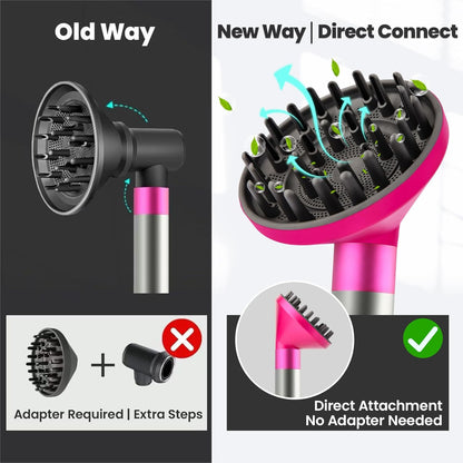 Dotspun Accesorio difusor grande mejorado para Dyson Airwrap Styler...