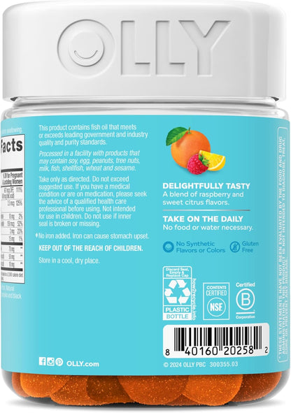 OLLY Gomitas multivitamínicas prenatales, mezcla múltiple diaria pa...