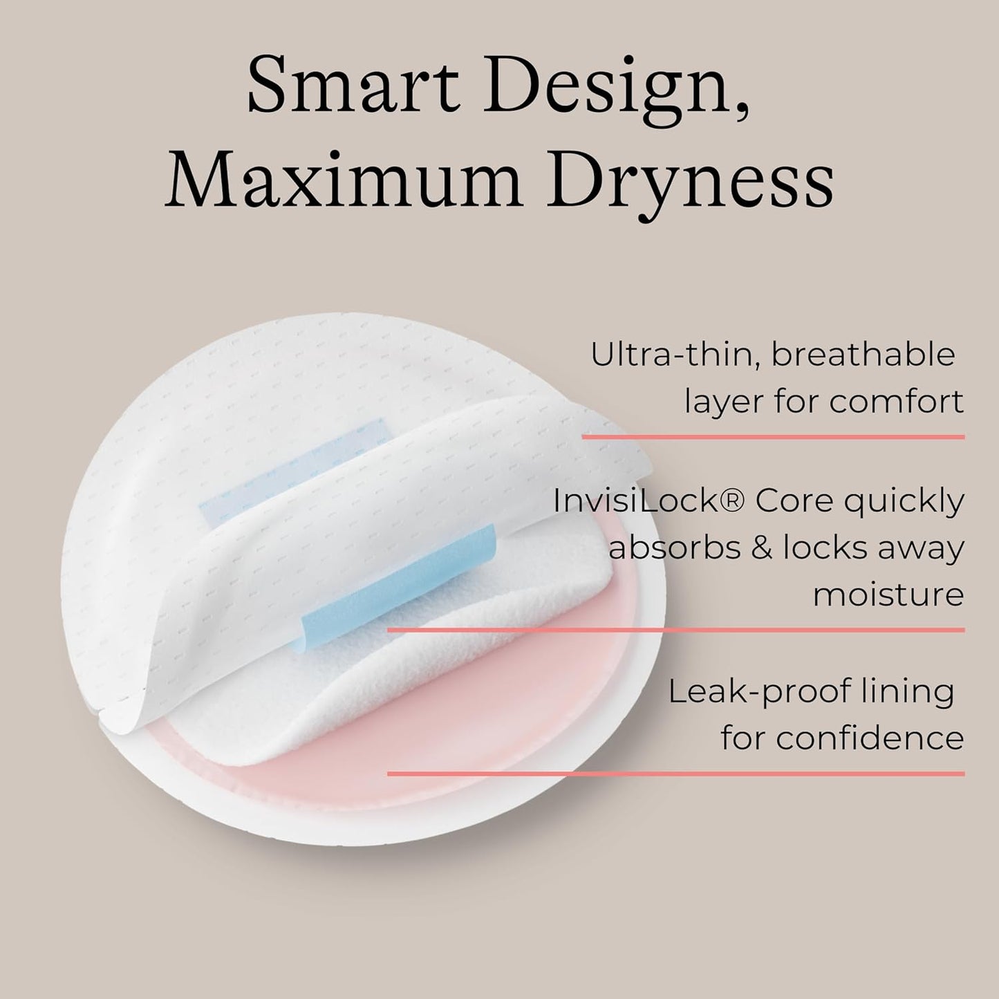 Lansinoh Stay Dry Almohadillas desechables para lactancia, almohadi...