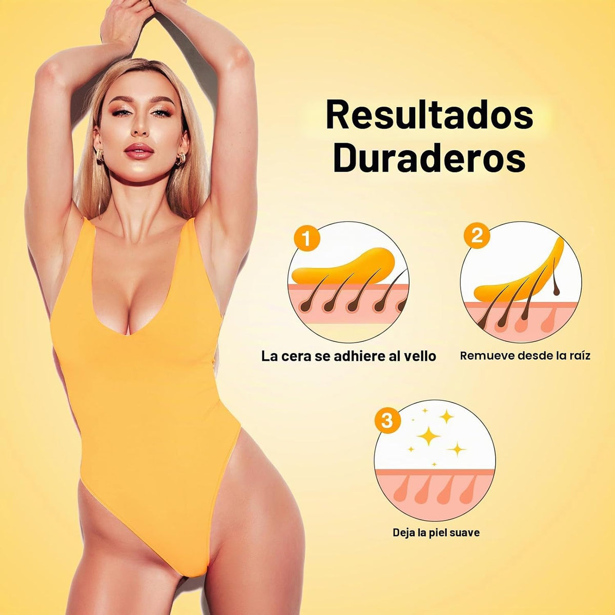 Waxers Recambio de cera enrollable para depilación de miel, cartuch...