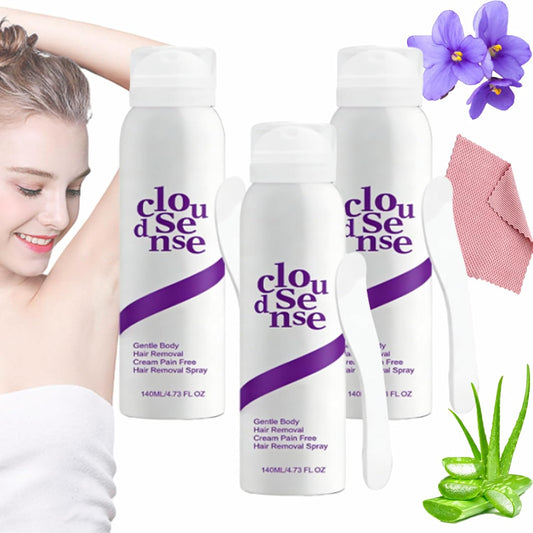 Kit de depilación corporal suave, spray de depilación Cloud Sense,...