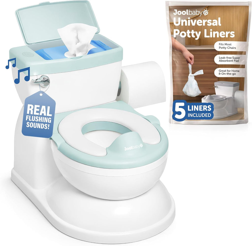 Orinal Real Feel 2 en 1 con almacenamiento para toallitas, sonidos...