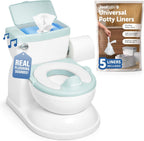 Orinal Real Feel 2 en 1 con almacenamiento para toallitas, sonidos...
