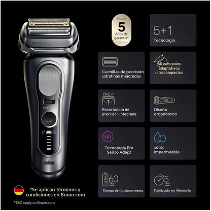 Braun Series 9 PRO+ - Afeitadora eléctrica para hombres, maquinilla...