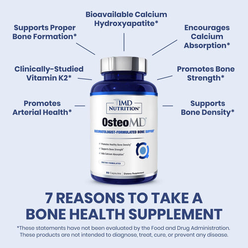 1MD Nutrition OsteoMD para un apoyo óseo integral | con hidroxiapat...