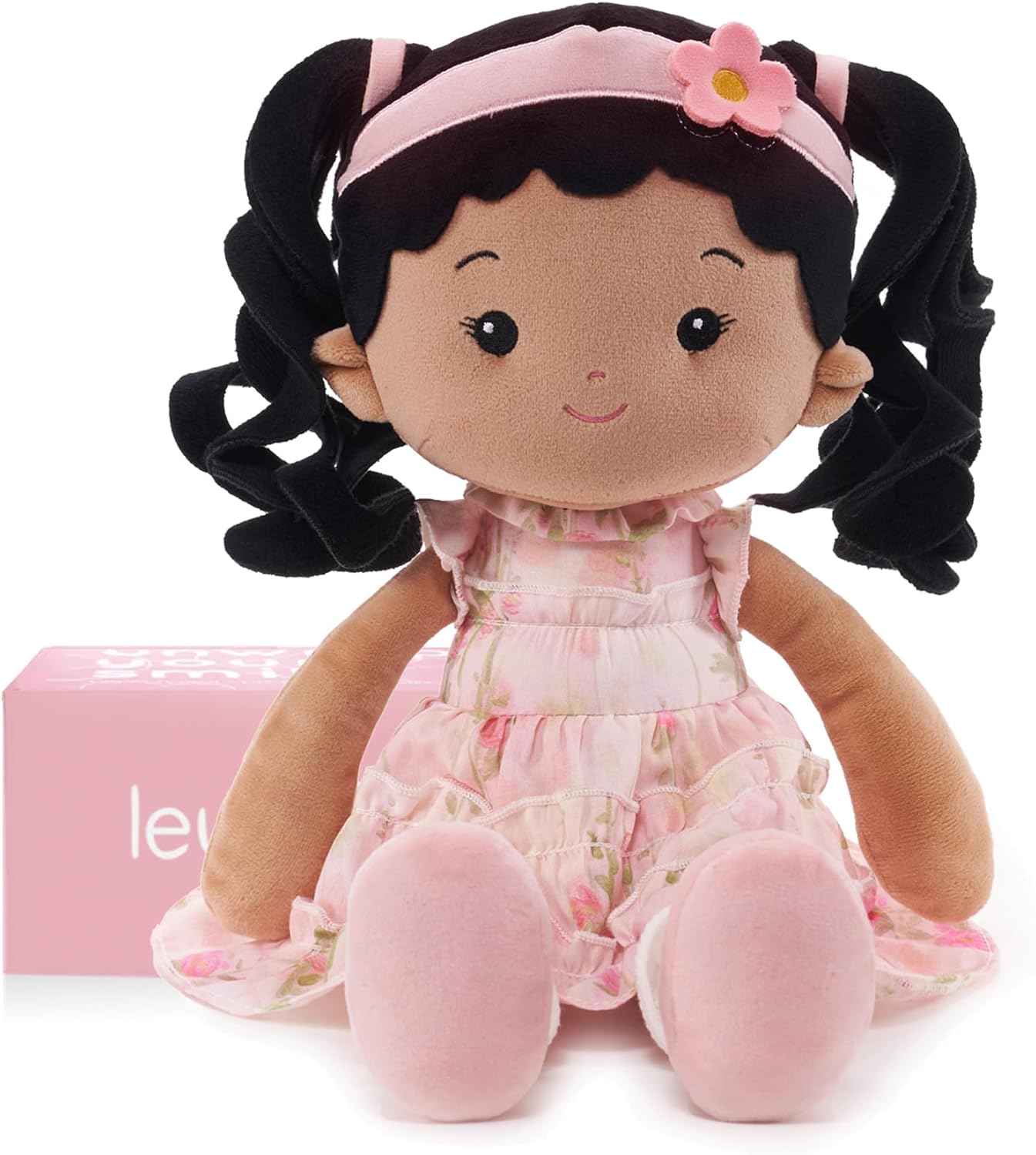 LeyaDoll Muñeca de bebé suave de felpa (40,6 cm), mi primera muñeca...
