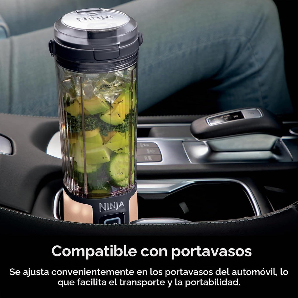 Ninja Blast licuadora portátil, sin cable, recipiente de 18 oz, lic...